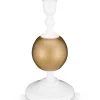 Lyhdyt Ja Kynttilänjalat^Pip Studio kynttilänjalka Metal Sphere 24 cm White-Gold