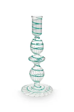 Lyhdyt Ja Kynttilänjalat^Pip Studio kynttilänjalka Swirl Light Blue S 20 cm