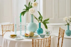 Lyhdyt Ja Kynttilänjalat^Pip Studio kynttilänjalka Swirl Light Blue S 20 cm