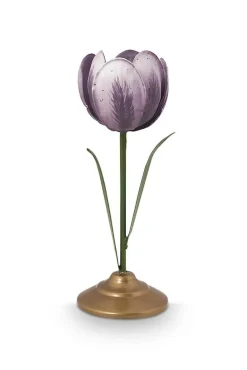 Lyhdyt Ja Kynttilänjalat^Pip Studio kynttilänjalkasetti Metal Lilac