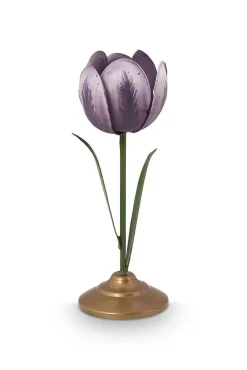 Lyhdyt Ja Kynttilänjalat^Pip Studio kynttilänjalkasetti Metal Lilac