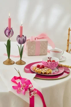 Lyhdyt Ja Kynttilänjalat^Pip Studio kynttilänjalkasetti Metal Lilac