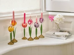 Lyhdyt Ja Kynttilänjalat^Pip Studio kynttilänjalkasetti Metal Lilac