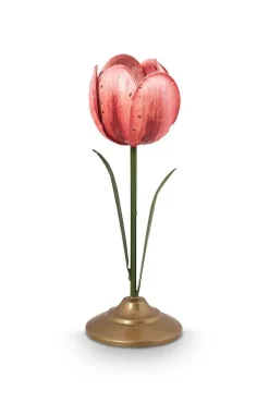 Lyhdyt Ja Kynttilänjalat^Pip Studio kynttilänjalkasetti Metal Pink