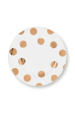 Astiat^Pip Studio lautanen Dot Delight  23 cm 2 kpl White-Gold