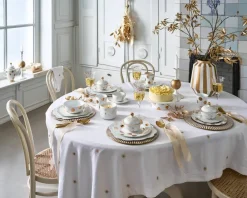 Astiat^Pip Studio lautanen Dot Delight  23 cm 2 kpl White-Gold