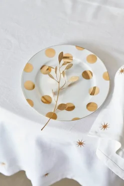 Astiat^Pip Studio lautanen Dot Delight  23 cm 2 kpl White-Gold