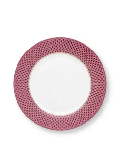 Astiat^Pip Studio lautanen Flower Festival Scallop 26,5 cm Dark Pin