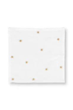 Keittiötekstiilit^Pip Studio lautasliina Embroidery Stars Gold 40x40 cm 2kpl