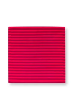 Keittiötekstiilit^Pip Studio lautasliina Stripes Dark Red 40x40 cm 2 kpl