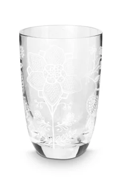 Astiat^Pip Studio longdrinklasi Flower White 400 ml 2 kpl