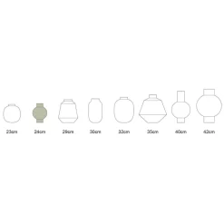 Maljakot Ja Ruukut^Pip Studio maljakko Metal 18x24 cm Sea Green