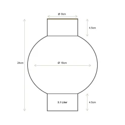 Maljakot Ja Ruukut^Pip Studio maljakko Metal 18x24 cm Sea Green