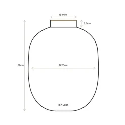 Maljakot Ja Ruukut^Pip Studio maljakko Metal Stripes 32 cm Lilac