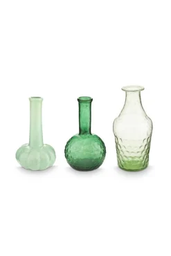 Maljakot Ja Ruukut^Pip Studio maljakkosetti lasia Soft Green
