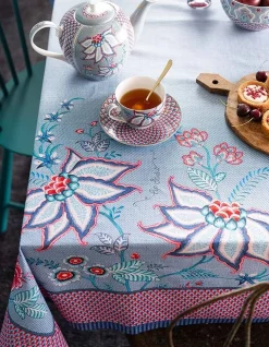 Keittiötekstiilit^Pip Studio pöytäliina Flower Festival 150x250 cm Blue