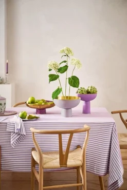 Keittiötekstiilit^Pip Studio pöytäliina Stripes 160x250 cm Lilac