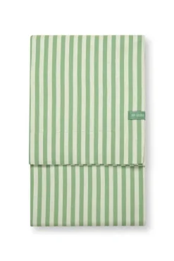 Keittiötekstiilit^Pip Studio pöytäliina Stripes 160x250 cm Light Green