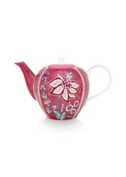 Juoma- Ja Baaritarvikkeet|Tarjoilu^Pip Studio teepannu Flower Festival 1,6 l Dark Pink