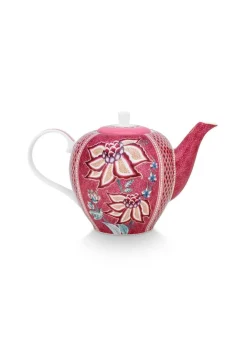 Juoma- Ja Baaritarvikkeet|Tarjoilu^Pip Studio teepannu Flower Festival 1,6 l Dark Pink