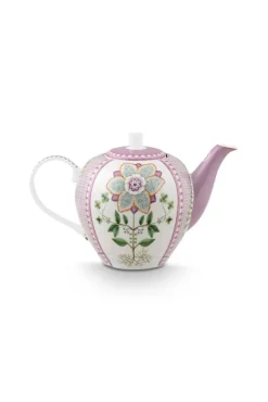 Juoma- Ja Baaritarvikkeet|Tarjoilu^Pip Studio teepannu Lily&Lotus Tiles 1,6 l Lilac