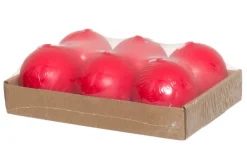 Kynttilät Ja Huonetuoksut^Polar kynttilu00e4t Polar kynttilät pallokynttilä 6 kpl joulunpunainen 6 cm