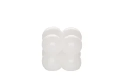 Kynttilät Ja Huonetuoksut^Polar kynttilu00e4t Polar kynttilät pöytäkynttilä Kuplakuutio 6,8 cm valkoinen