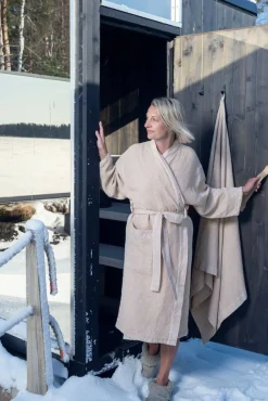 Kylpyhuone- Ja Saunatekstiilit|Kylpyhuone- Ja Saunatekstiilit^Rento Kenno kylpytakki S/M beige