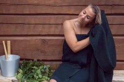 Kylpyhuone- Ja Saunatekstiilit|Kylpyhuone- Ja Saunatekstiilit^Rento Kenno pyyhe 90x180 cm tummanvihreä