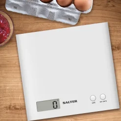Keittiötarvikkeet^Salter keittiövaaka valkoinen 3 kg
