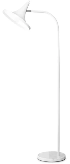 Sisustusvalaisimet^Sessak designlattiavalaisin Lakki valkoinen / marmori