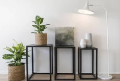 Sisustusvalaisimet^Sessak designlattiavalaisin Lakki valkoinen / marmori