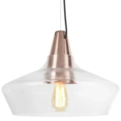 Sisustusvalaisimet^Sessak design-riippuvalaisin Laaka kuparinvärinen