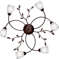 Sisustusvalaisimet^Sessak kattoplafondi Cecilia antiikin ruskea