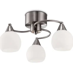 Sisustusvalaisimet^Sessak kattoplafondi Iris 3-os metallisatiini