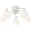 Sisustusvalaisimet^Sessak kattoplafondi Iris 5-os mattavalkoinen