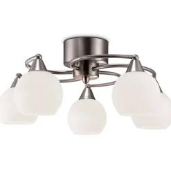 Sisustusvalaisimet^Sessak kattoplafondi Iris 5-os metallisatiini