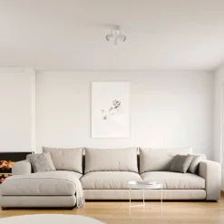 Sisustusvalaisimet^Sessak kattospotti Sierra O 3-os valkoinen