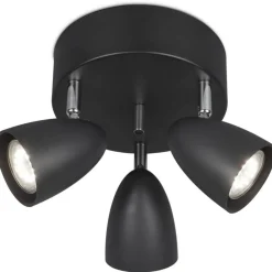 Sisustusvalaisimet^Sessak kattospotti Sierra O 3-os musta