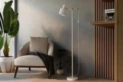 Sisustusvalaisimet^Sessak lattiavalaisin Cassius beige