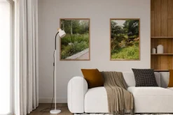 Sisustusvalaisimet^Sessak lattiavalaisin Ciel valkoinen