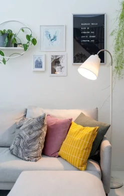 Sisustusvalaisimet^Sessak lattiavalaisin Cleo mattavalkoinen