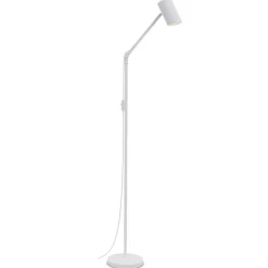 Sisustusvalaisimet^Sessak lattiavalaisin Everly valkoinen