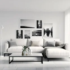 Sisustusvalaisimet^Sessak lattiavalaisin Everly valkoinen