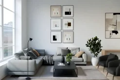 Sisustusvalaisimet^Sessak lattiavalaisin Juniper musta