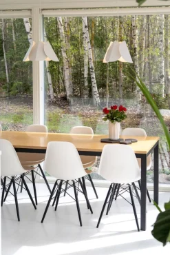 Sisustusvalaisimet^Sessak Lehmus design-riippuvalaisin mattavalkoinen