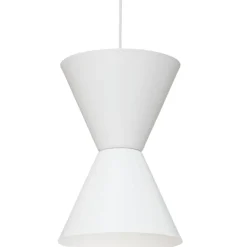 Sisustusvalaisimet^Sessak Länsi designriippuvalaisin valkoinen