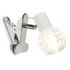 Sisustusvalaisimet^Sessak nipistinvalaisin Beth mattavalkoinen