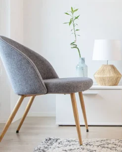 Sisustusvalaisimet^Sessak pöytävalaisin Addie luonnonvaalea / valkoinen