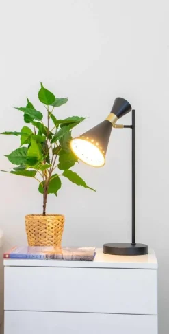 Sisustusvalaisimet^Sessak pöytävalaisin Ayla musta